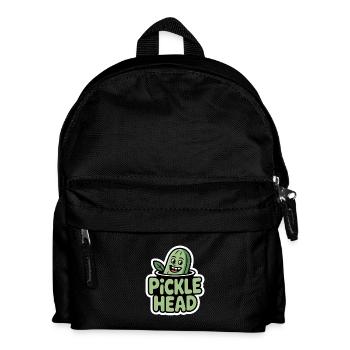 Pickle Head Cucumbers Cartoon Funny Humor - Kids' Backpack - black - Front