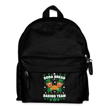 Lustiges Soda Brot Backteam St Patricks - Kinder Rucksack - Schwarz - Vorne