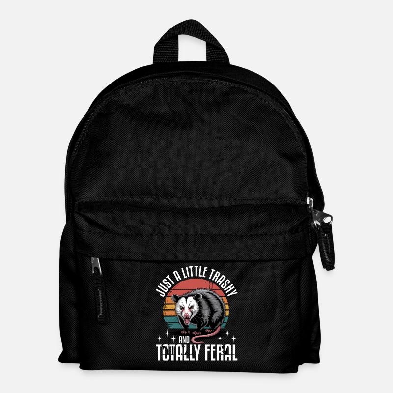 Funny Opossum - Kids' Backpack - black
