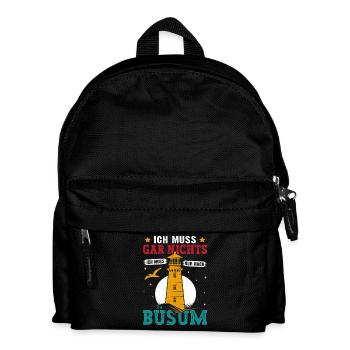 North Sea holiday DOESN'T HAVE TO GO TO BÜSUM - Kids' Backpack - black - Front