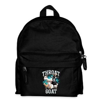 Throat Goat Meme Y2K Bootleg Unwearable - Kids' Backpack - black - Front