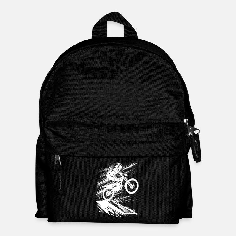 Energetic Mountainbike Art - Kids' Backpack - black