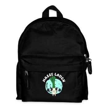Gym MASSE LAUCH Muskel Aufbautraining Lustig - Kinder Rucksack - Schwarz - Vorne
