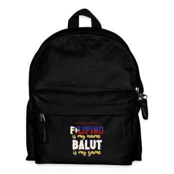 Balut Phillippinen Filipino Is My Name - Kinder Rucksack - Schwarz - Vorne