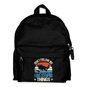 Taucher Tauchen - Kinder Rucksack - Schwarz - Vorne