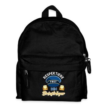 Postman RESPECT MAIL THE POSTMAN FUNNY - Kids' Backpack - black - Front