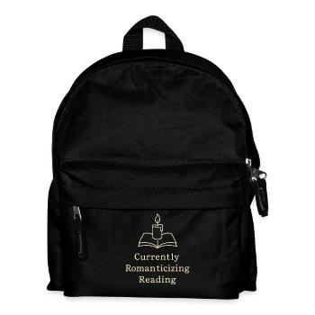 Bücherhafter, Gemütlicher - Kinder Rucksack - Schwarz - Vorne