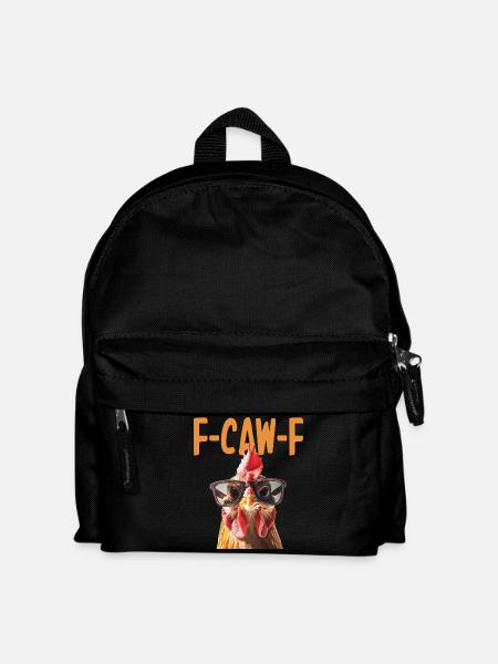 Chicken Glasses F-Caw-F - Kids' Backpack - black