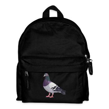 Tauben Taube - Kinder Rucksack - Schwarz - Vorne
