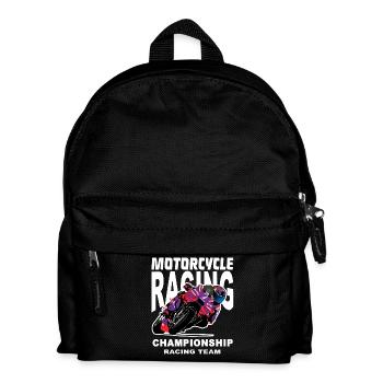 Championnat par équipes de course moto - Sac à dos Enfant - noir - Devant
