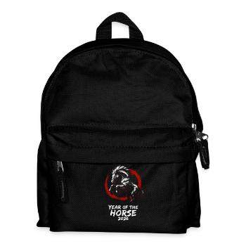 Year of the Horse 2026 Chinese New Year - Kids' Backpack - black - Front