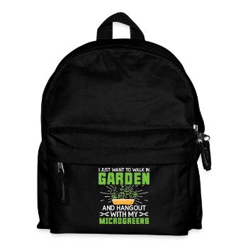  Microgreens Growing Kit Gardener Supplies Sprout - Kids' Backpack - black - Front