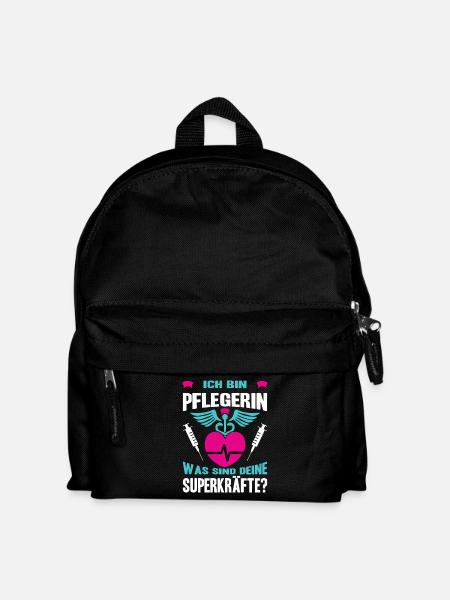 Pflegerin Geschenke Pflege Lustig Krankenpflegerin - Kinder Rucksack - Schwarz