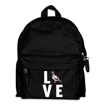 Tauben Taube - Kinder Rucksack - Schwarz - Vorne