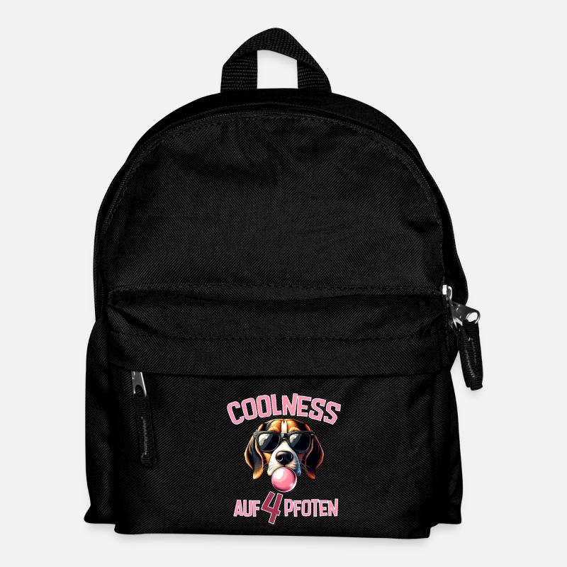 Bubble Trouble Hund Mit Sonnenbrille - Kinder Rucksack - Schwarz