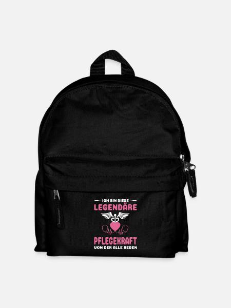 Pflegerin Geschenke Pflege Lustig Krankenpflegerin - Kinder Rucksack - Schwarz