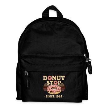 Donut Stop – Vintage Bakery - Kids' Backpack - black - Front