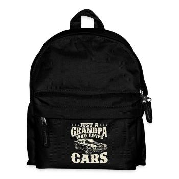 Nur ein Opa, der Autos liebt, lustiger Autoliebhaber - Kinder Rucksack - Schwarz - Vorne
