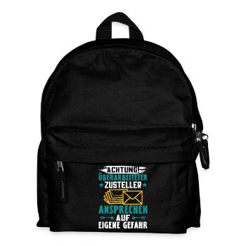 Postmen ATTENTION OVERWORKED DELIVERY STAFF - Kids' Backpack - black - Front