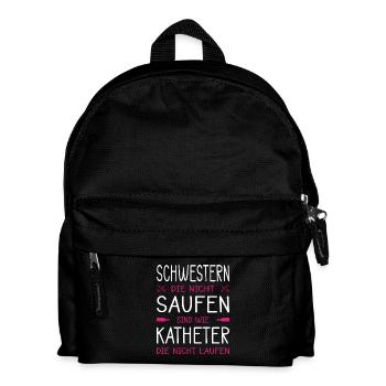 Pflegerin Geschenke Pflege Lustig Krankenpflegerin - Kinder Rucksack - Schwarz - Vorne