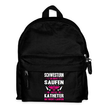 Pflegerin Geschenke Pflege Lustig Krankenpflegerin - Kinder Rucksack - Schwarz - Vorne