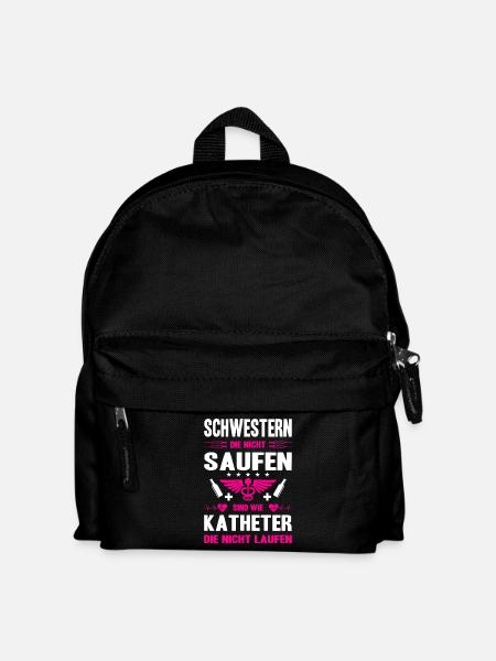Pflegerin Geschenke Pflege Lustig Krankenpflegerin - Kinder Rucksack - Schwarz