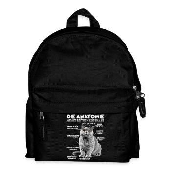 T britannique à cheveux court | Chats britanniques à poil court - Sac à dos Enfant - noir - Devant