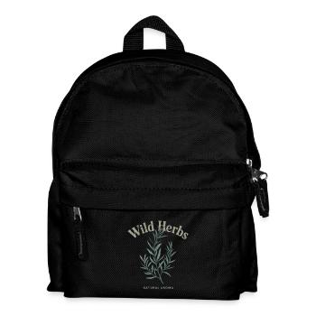Herbes sauvages – Herbes naturelles - Sac à dos Enfant - noir - Devant
