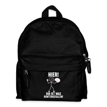 Ici, tu es tombé avec un ton sarcastique - Sac à dos Enfant - noir - Devant