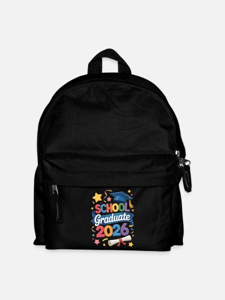 Schulabsolvent 2026 Zitat - Kinder Rucksack - Schwarz