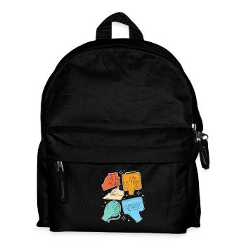 SLP Sign Language AAC Communication - Kids' Backpack - black - Front