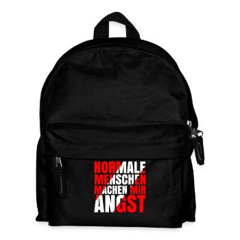 Normal people scare me - Kids' Backpack - black - Front