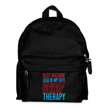 Gambling Fan Slot Machine Is My Therapy Casino - Kids' Backpack - black - Front