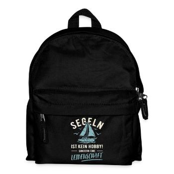 Segeln | Kein Hobby sondern Leidenschaft - Kinder Rucksack - Schwarz - Vorne