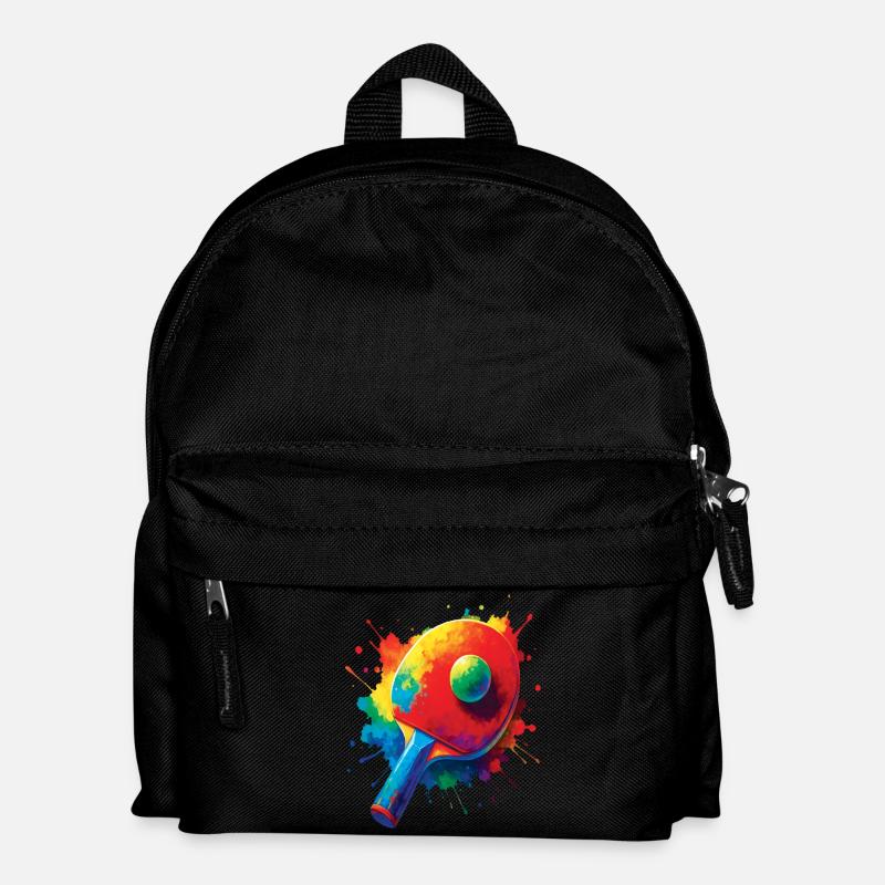Tennis de Table - Design Sport Ping-Pong Splash - Sac à dos Enfant - noir