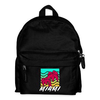 Miami Palmen Neon Gradient - Kinder Rucksack - Schwarz - Vorne