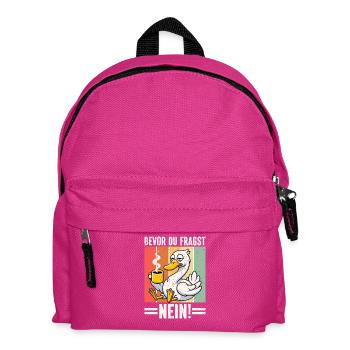 Before you ask No Swan Bad mood - Kids' Backpack - fuchsia - Front