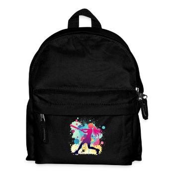 Joueuse de softball, softball, joueuse de softball - Sac à dos Enfant - noir - Devant
