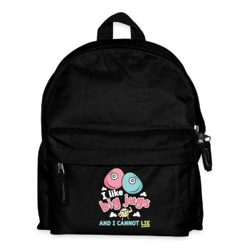 Ich mag Big Jugs, Klettern, Fels, Spaß, Humor - Kinder Rucksack - Schwarz - Vorne