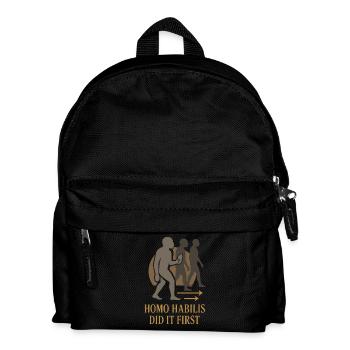 Outils préhistoriques en pierre d’Homo - Sac à dos Enfant - noir - Devant