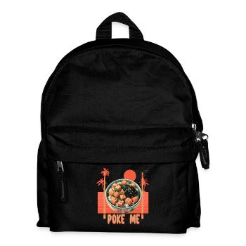 Poke Me Sushi Bowl - Kids' Backpack - black - Front
