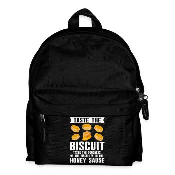 Honey Biscuit Sauce Illustration - Kids' Backpack - black - Front