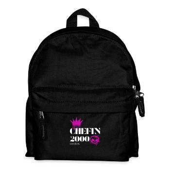 Chefin Edition 2000 25 Geburtstag Spruch - Kinder Rucksack - Schwarz - Vorne