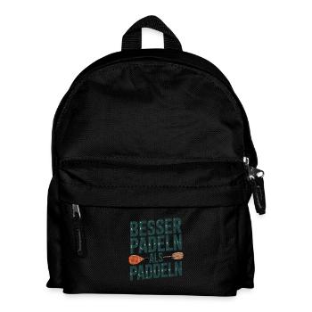 Better paddling than paddling - Kids' Backpack - black - Front