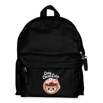 Cozy Cocoa Cutie - Kinder Rucksack - Schwarz - Vorne