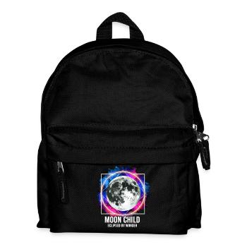 Moon Child Eclipsed Wonder Moon Cosmos Spiritual - Kids' Backpack - black - Front