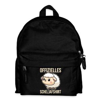 Offizielles Schlafshirt Schlafen Schaf - Kinder Rucksack - Schwarz - Vorne