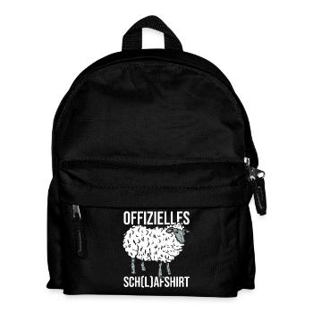 Offizielles Schlafshirt Schlafen Schaf - Kinder Rucksack - Schwarz - Vorne