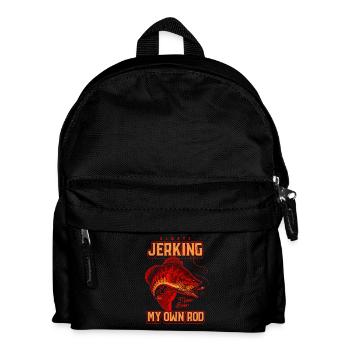 Always Jerking My Rod Funny Fishing - Kids' Backpack - black - Front
