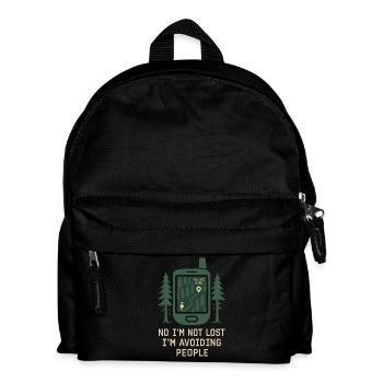 Women's solo hiker empowerment trail - Kids' Backpack - black - Front